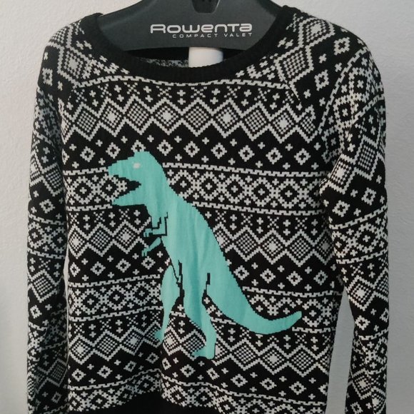 Ugly Christmas Sweater w/ T Rex - Picture 3 of 5